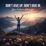 
Don’t Give Up, Don’t Give In  